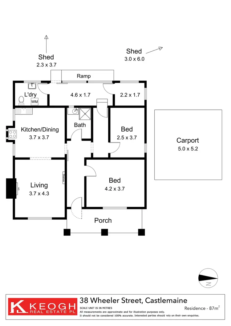 Floorplan of Homely house listing, 38 Wheeler Street, Castlemaine VIC 3450