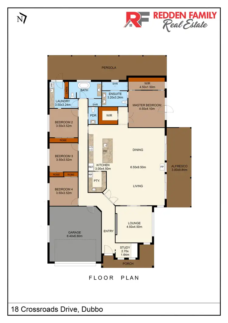 Floorplan of Homely house listing, 18 Crossroads Drive, Dubbo NSW 2830