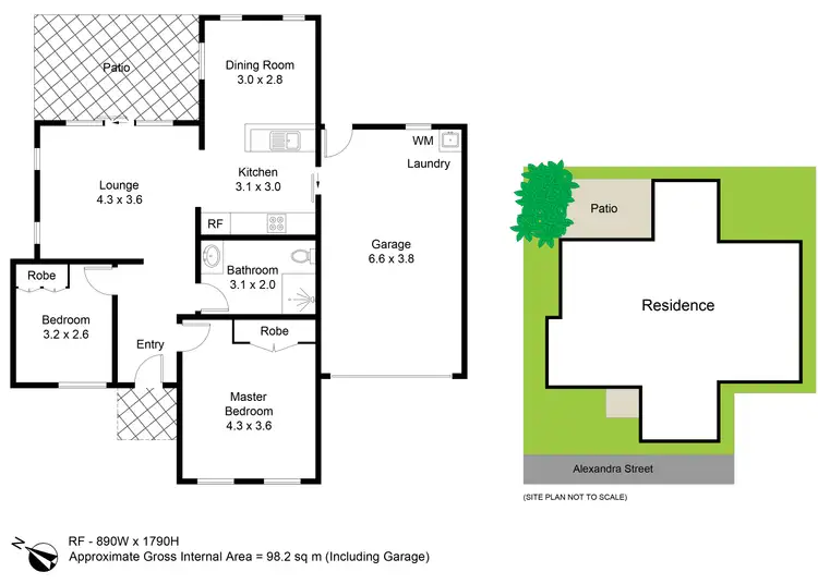 Floorplan of Homely unit listing, 23/88 Alexandra Street, Kurri Kurri NSW 2327