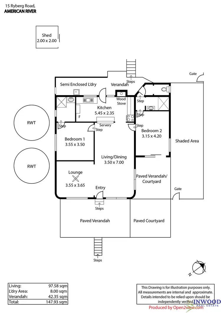 Floorplan of Homely house listing, 15 Ryberg Road, American River SA 5221