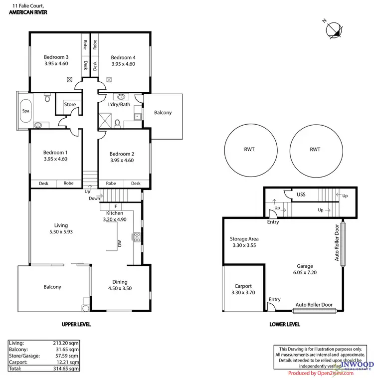Floorplan of Homely house listing, 11 Falie Court, American River SA 5221