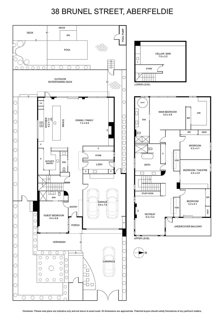 Floorplan of Homely house listing, 38 Brunel Street, Aberfeldie VIC 3040