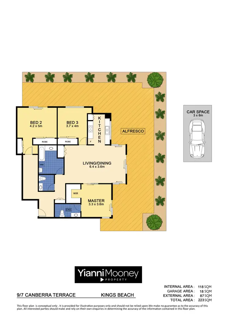 Floorplan of Homely unit listing, 9/7 Canberra Terrace, Kings Beach QLD 4551