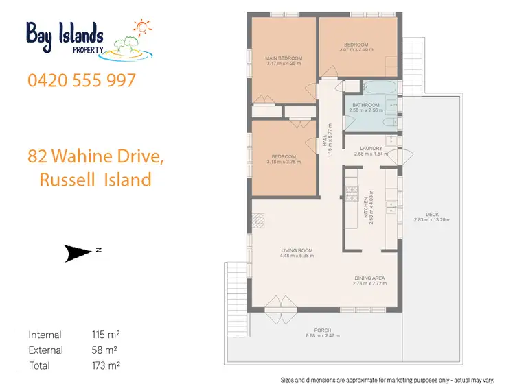 Floorplan of Homely house listing, 82 Wahine Drive, Russell Island QLD 4184