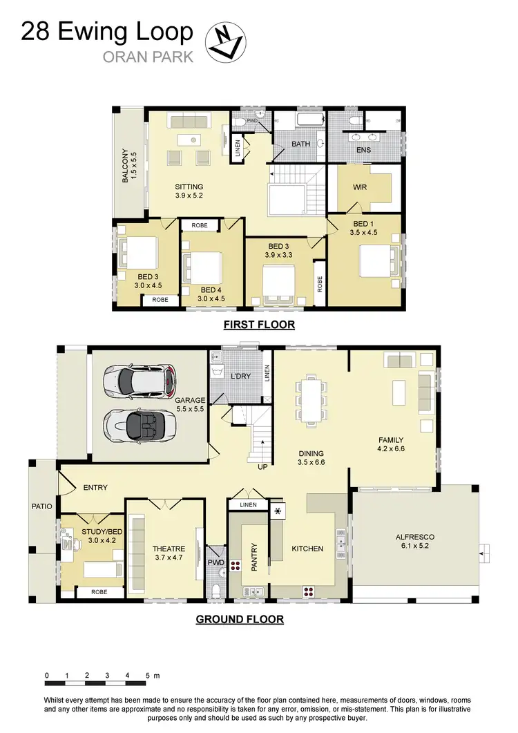 Floorplan of Homely house listing, 28 Ewing Loop, Oran Park NSW 2570