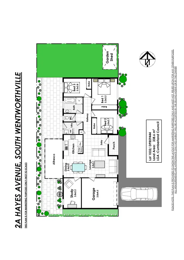 Floorplan of Homely house listing, 2A Hayes Avenue, South Wentworthville NSW 2145