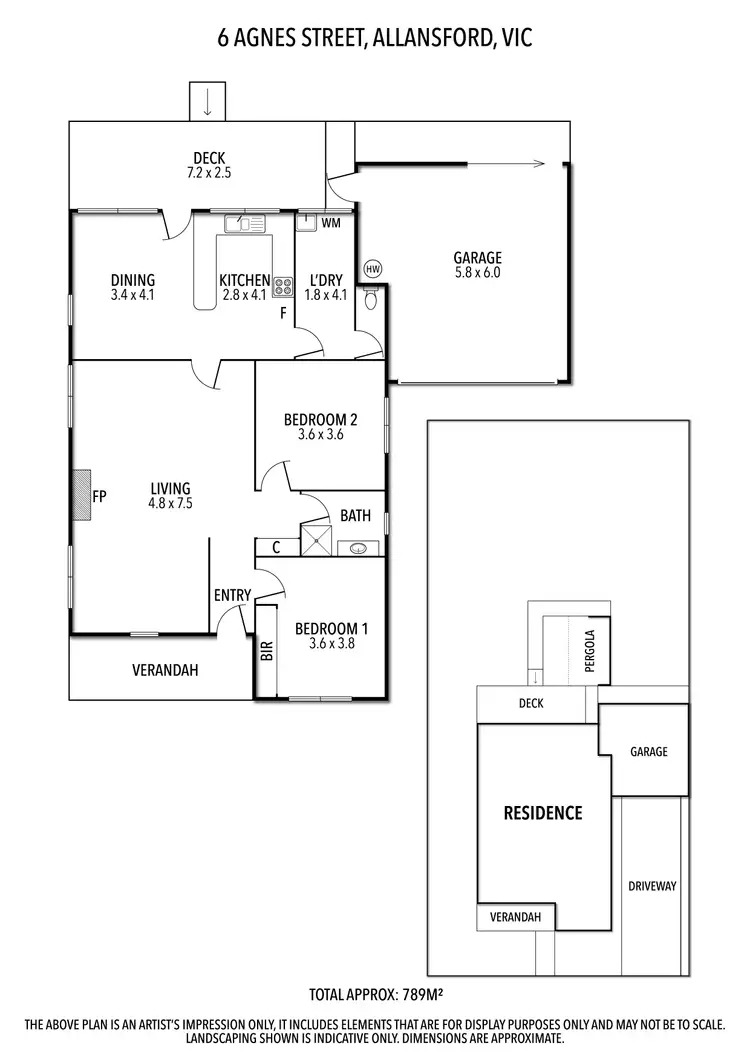 Floorplan of Homely house listing, 6 Agnes Street, Allansford VIC 3277