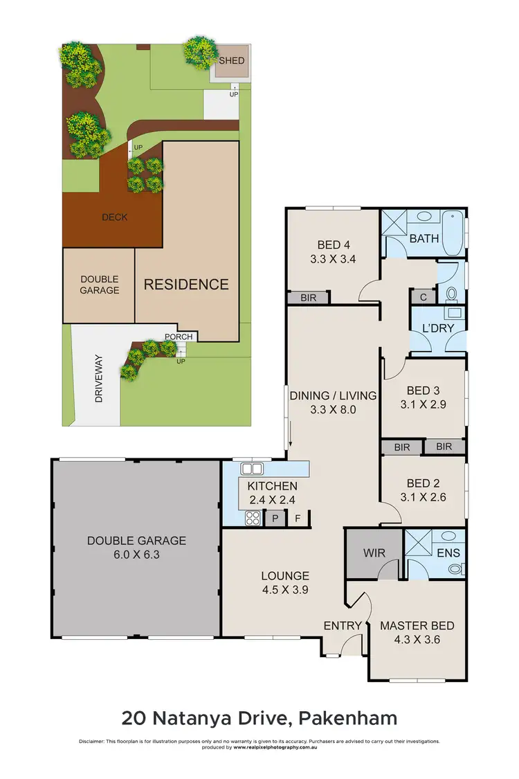 Floorplan of Homely house listing, 20 Natanya Drive, Pakenham VIC 3810