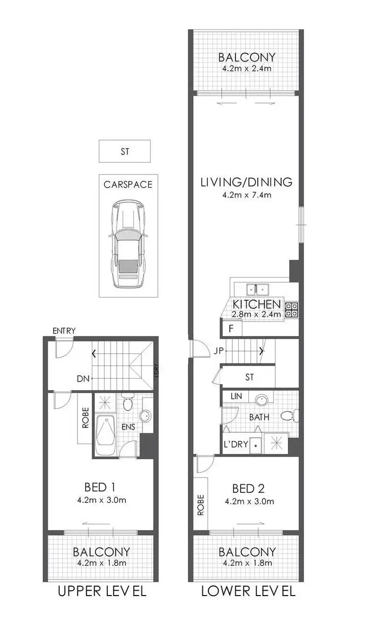 Floorplan of Homely apartment listing, 27/24 Walker Street, Rhodes NSW 2138
