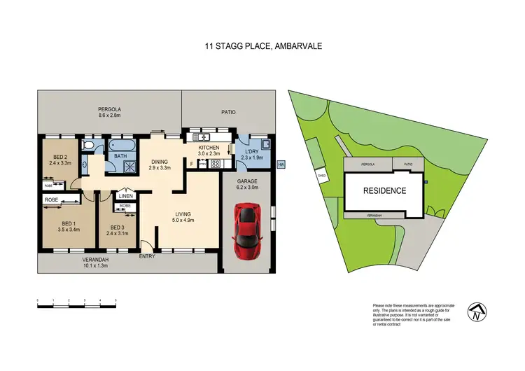 Floorplan of Homely house listing, 11 Stagg Place, Ambarvale NSW 2560