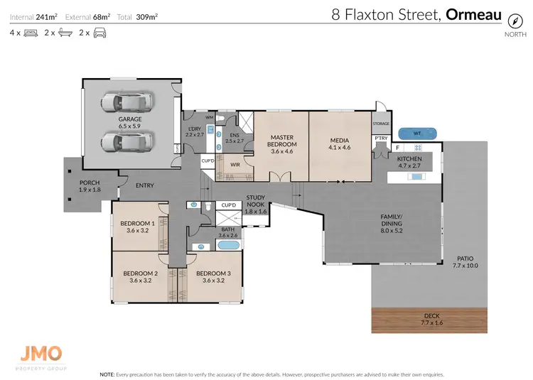 Floorplan of Homely house listing, 8 Flaxton Street, Ormeau QLD 4208