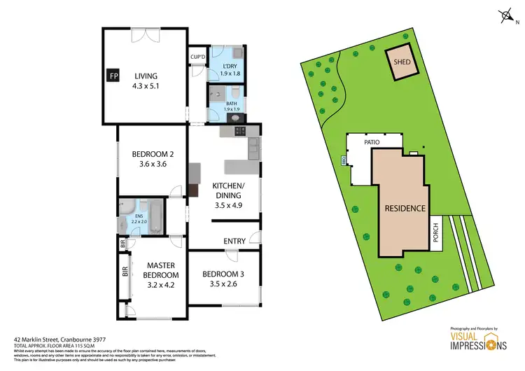 Floorplan of Homely house listing, 42 Marklin Street, Cranbourne VIC 3977