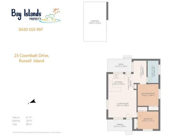 Floorplan of Homely house listing, 23 Coombah Drive, Russell Island QLD 4184