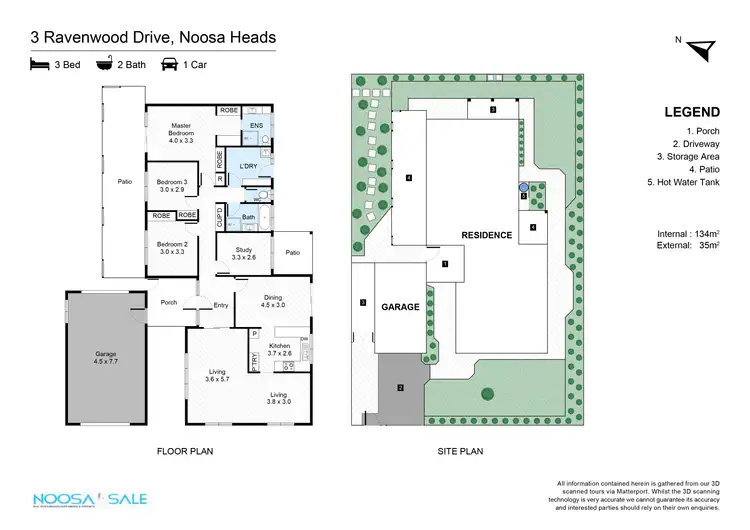 Floorplan of Homely house listing, 3 Ravenwood Drive, Noosa Heads QLD 4567