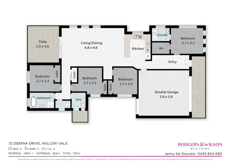 Floorplan of Homely house listing, 72 Deepak Drive, Willow Vale QLD 4209