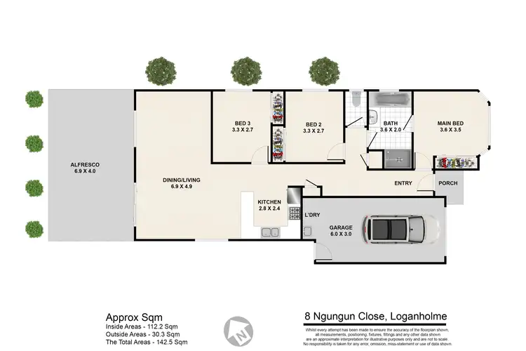 Floorplan of Homely house listing, 8 Ngungun Close, Loganholme QLD 4129