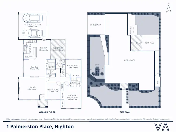 Floorplan of Homely house listing, 1 Palmerston Place, Highton VIC 3216