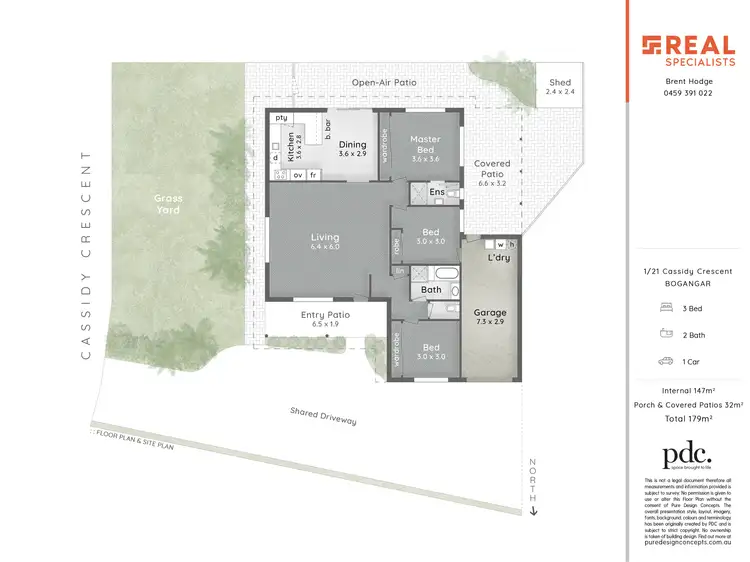 Floorplan of Homely unit listing, 1/21 Cassidy Crescent, Bogangar NSW 2488