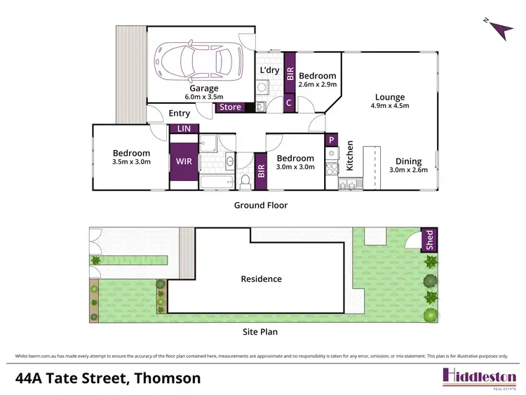 Floorplan of Homely house listing, 44A Tate Street, Thomson VIC 3219