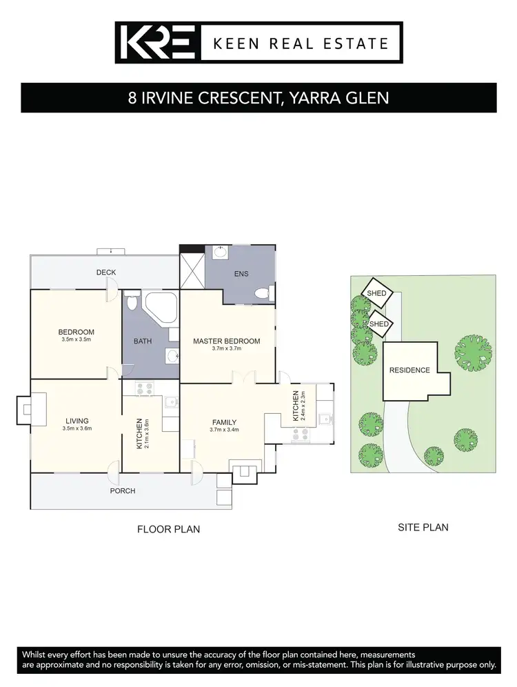 Floorplan of Homely house listing, 8 Irvine Crescent, Yarra Glen VIC 3775