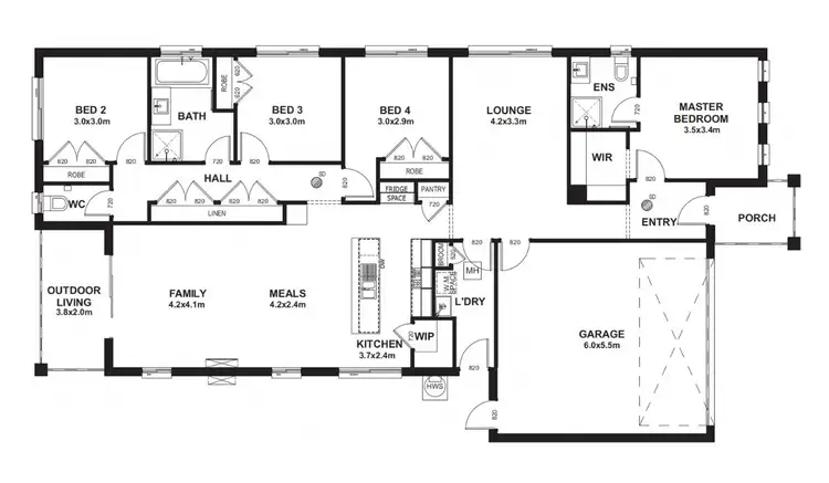 Floorplan of Homely house listing, Address available on request