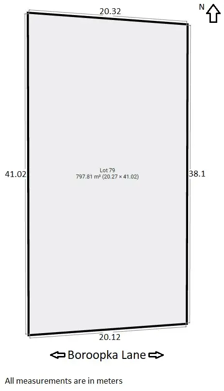 Floorplan of Homely land listing, LOT 79/82 Mahrong St, Lascelles VIC 3487