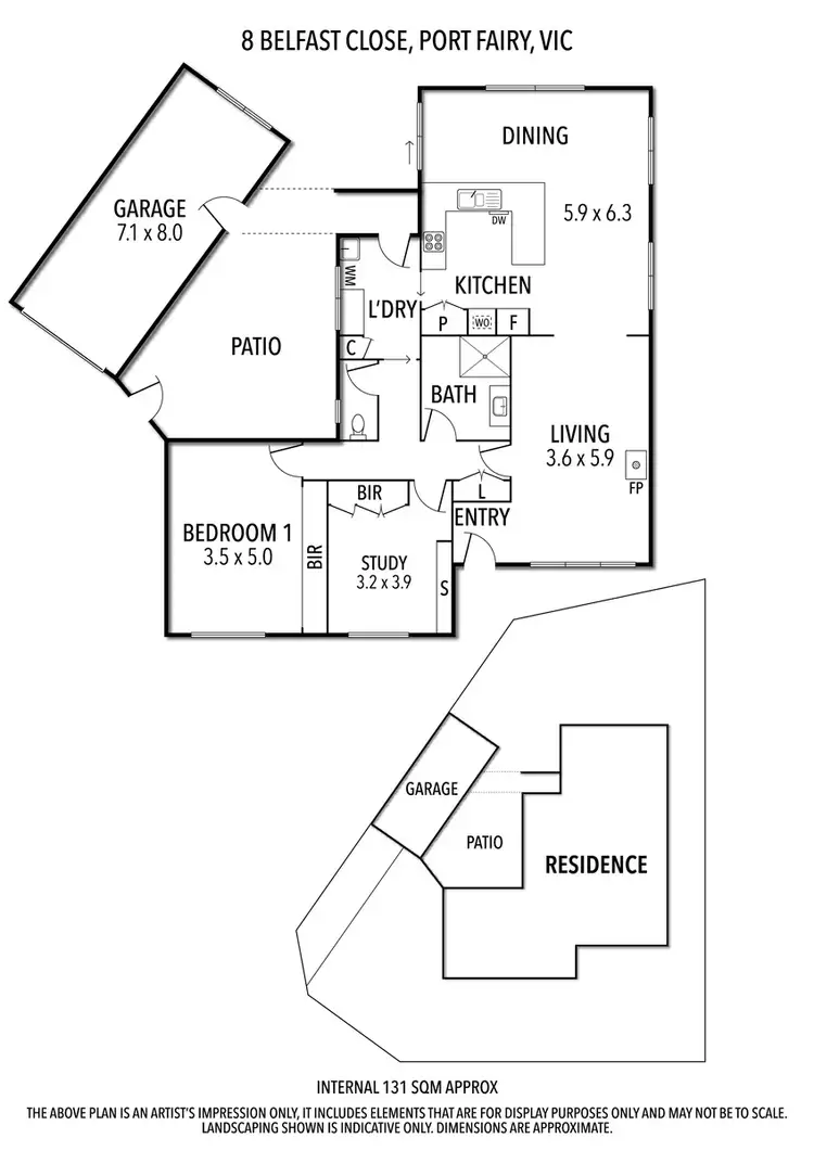 Floorplan of Homely house listing, 8 Belfast Close, Port Fairy VIC 3284