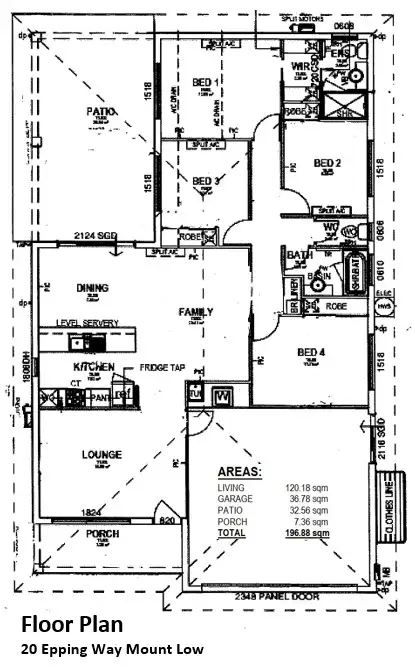 Floorplan of Homely house listing, 20 Epping Way, Mount Low QLD 4818