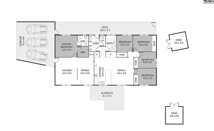 Floorplan of Homely house listing, 8 Farr Court, Daisy Hill QLD 4127