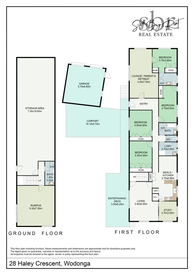 Floorplan of Homely house listing, 28 HALEY CRESCENT, Wodonga VIC 3690