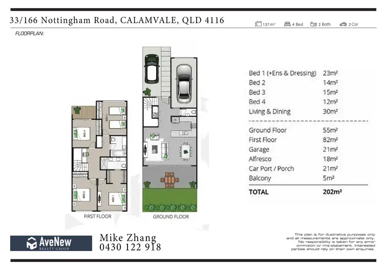 Floorplan of Homely townhouse listing, 33/166 Nottingham Road, Calamvale QLD 4116