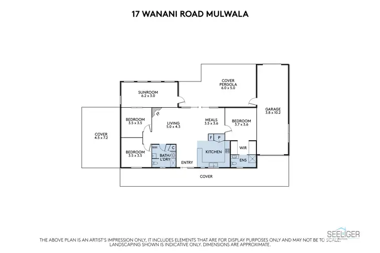 Floorplan of Homely rural property listing, 17 Wanani Road, Mulwala NSW 2647