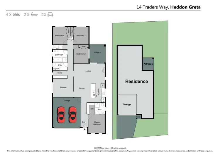 Floorplan of Homely house listing, 14 Traders Way, Heddon Greta NSW 2321