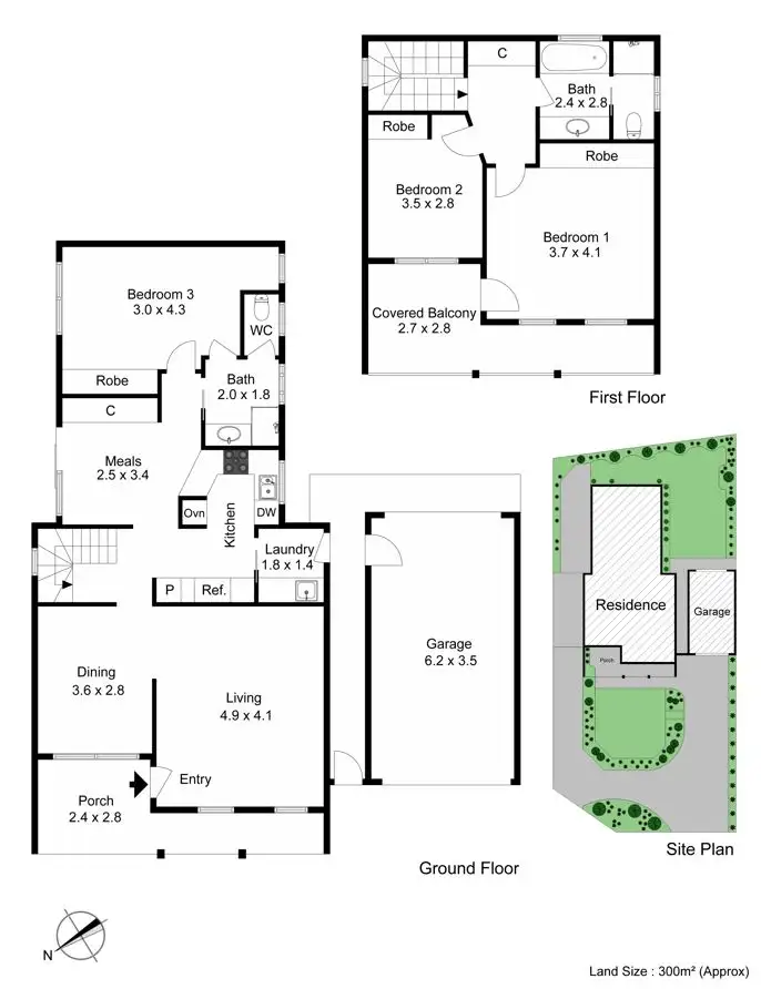 Floorplan of Homely house listing, 2/3 Gould Street, Frankston VIC 3199
