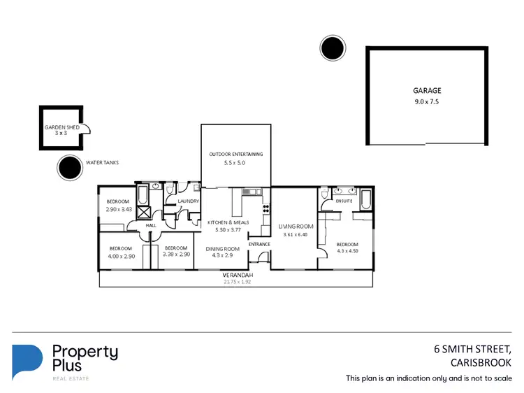 Floorplan of Homely house listing, 6 Smith Street, Carisbrook VIC 3464