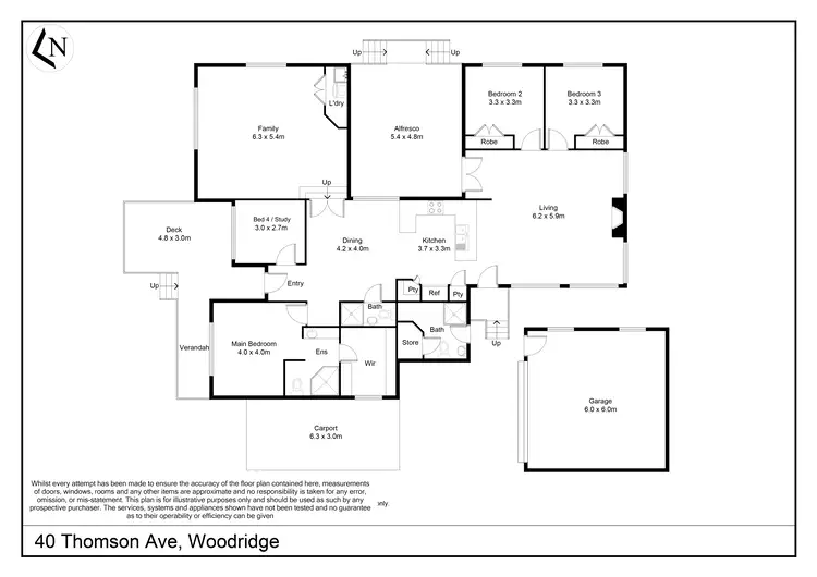 Floorplan of Homely house listing, 40 Thomson Avenue, Woodridge QLD 4114