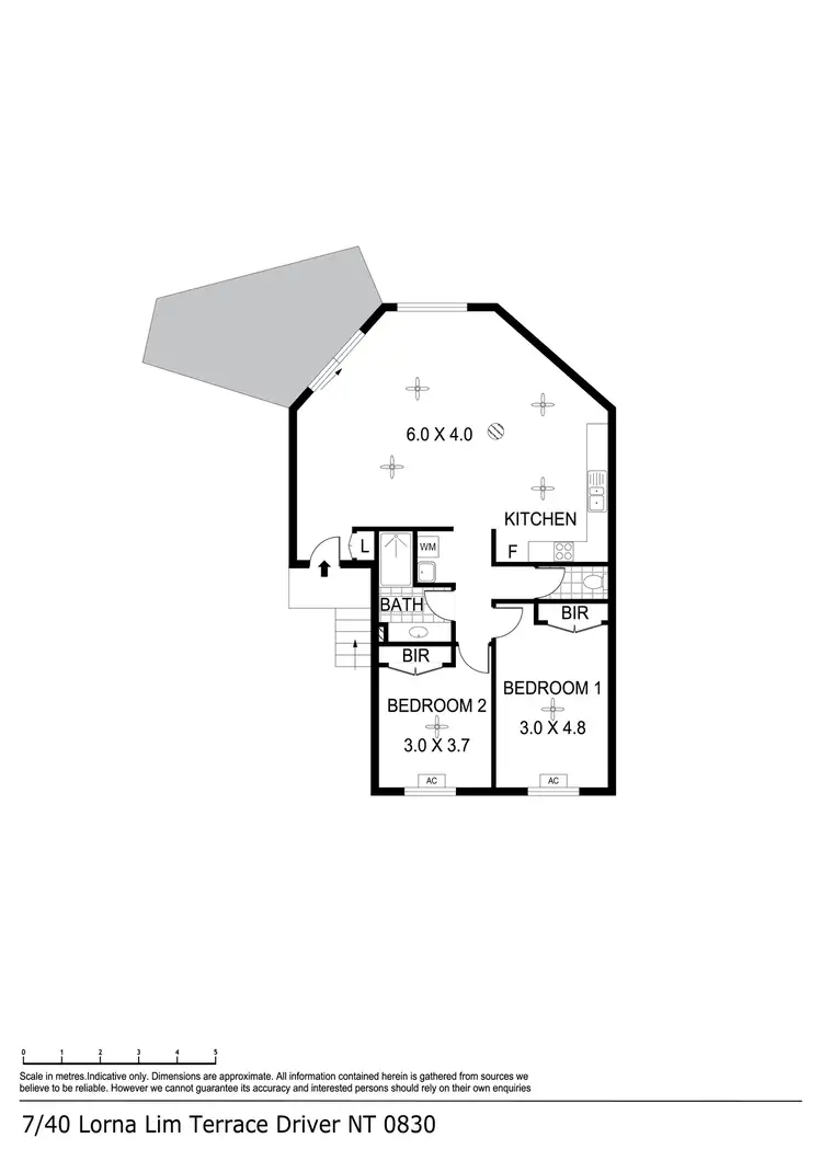 Floorplan of Homely unit listing, 7/40 Lorna Lim Terrace, Driver NT 830
