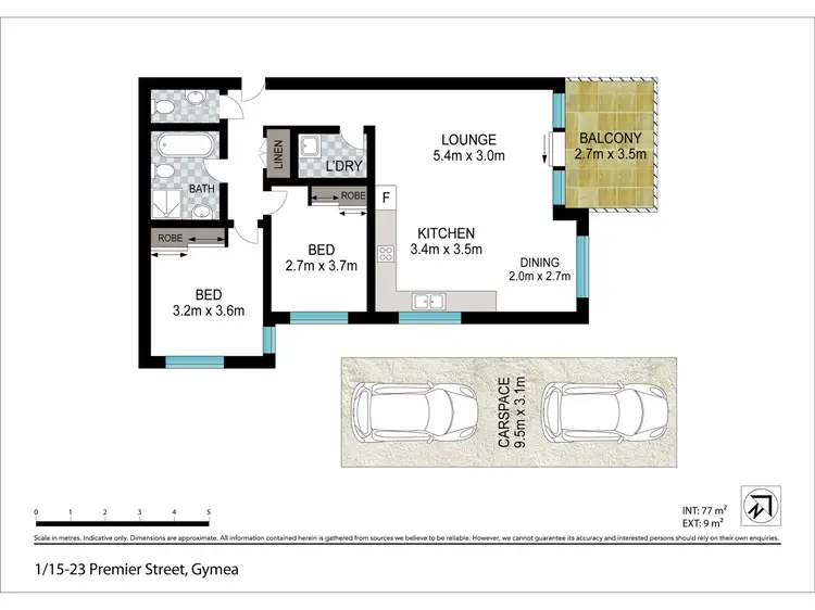 Floorplan of Homely unit listing, 1/15-23 Premier Street, Gymea NSW 2227
