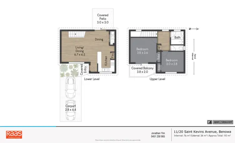 Floorplan of Homely townhouse listing, 11/20 St Kevins Avenue, Benowa QLD 4217