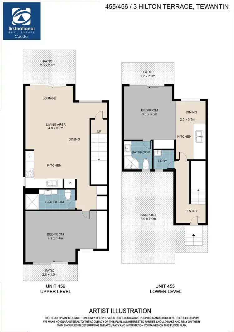 Floorplan of Homely unit listing, 455-456 3 Hilton Terrace, Tewantin QLD 4565