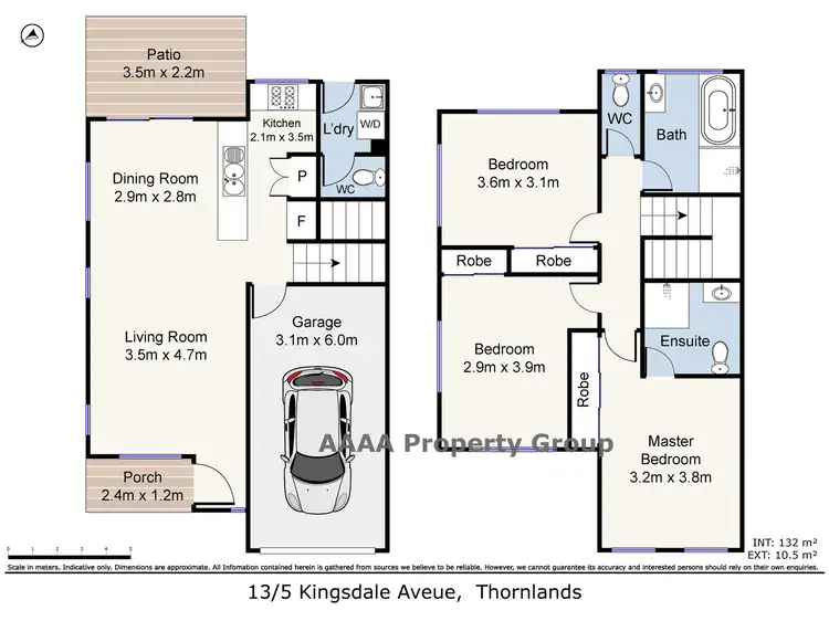 Floorplan of Homely townhouse listing, 13/5 Kingsdale Avenue, Thornlands QLD 4164