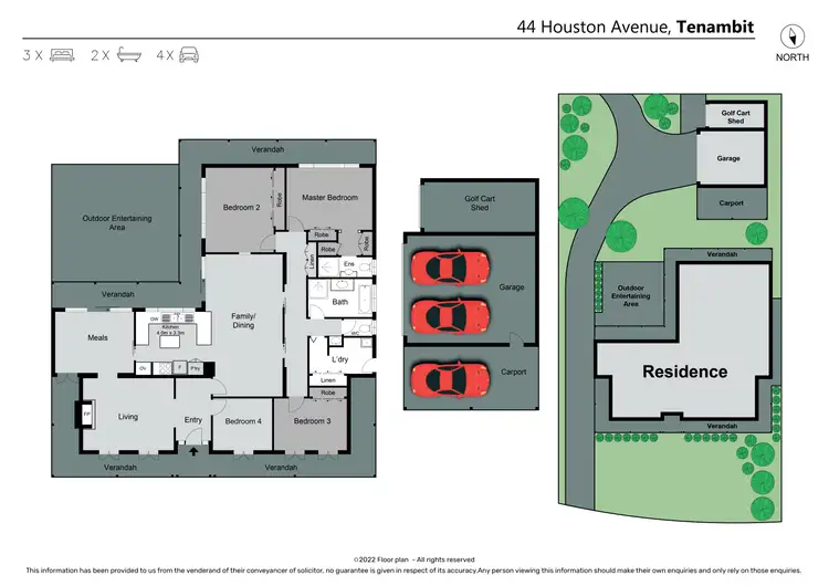 Floorplan of Homely house listing, 44 Houston Avenue, Tenambit NSW 2323