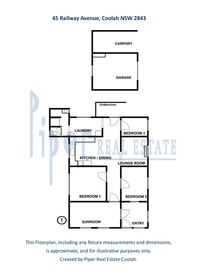 Floorplan of Homely house listing, 45 Railway Avenue, Coolah NSW 2843