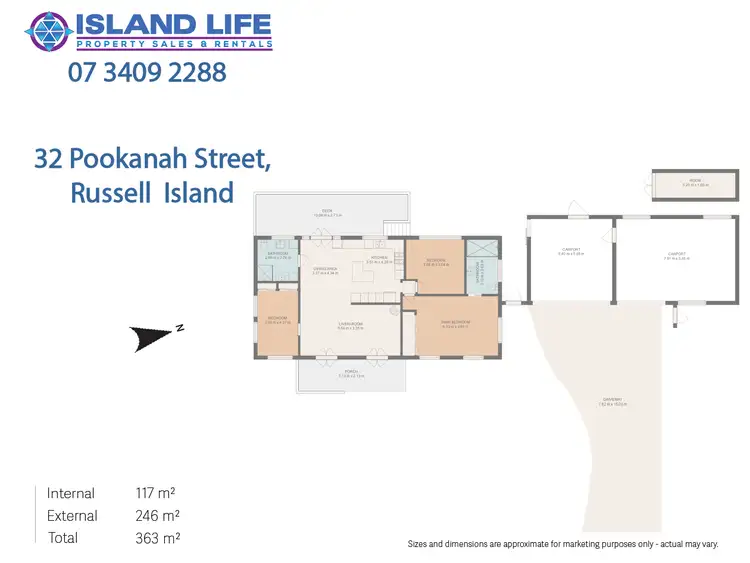 Floorplan of Homely house listing, 28 Pookanah Street, Russell Island QLD 4184