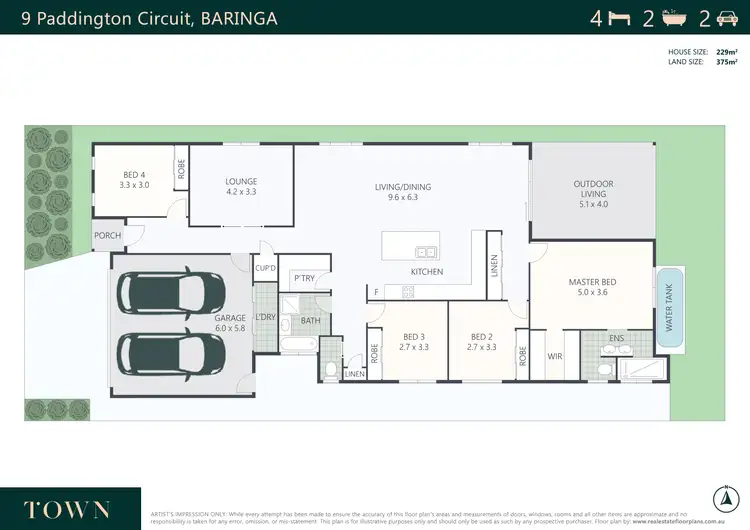 Floorplan of Homely house listing, 9 Paddington Circuit, Baringa QLD 4551