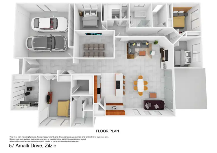 Floorplan of Homely house listing, 57 Amalfi Drive, Zilzie QLD 4710