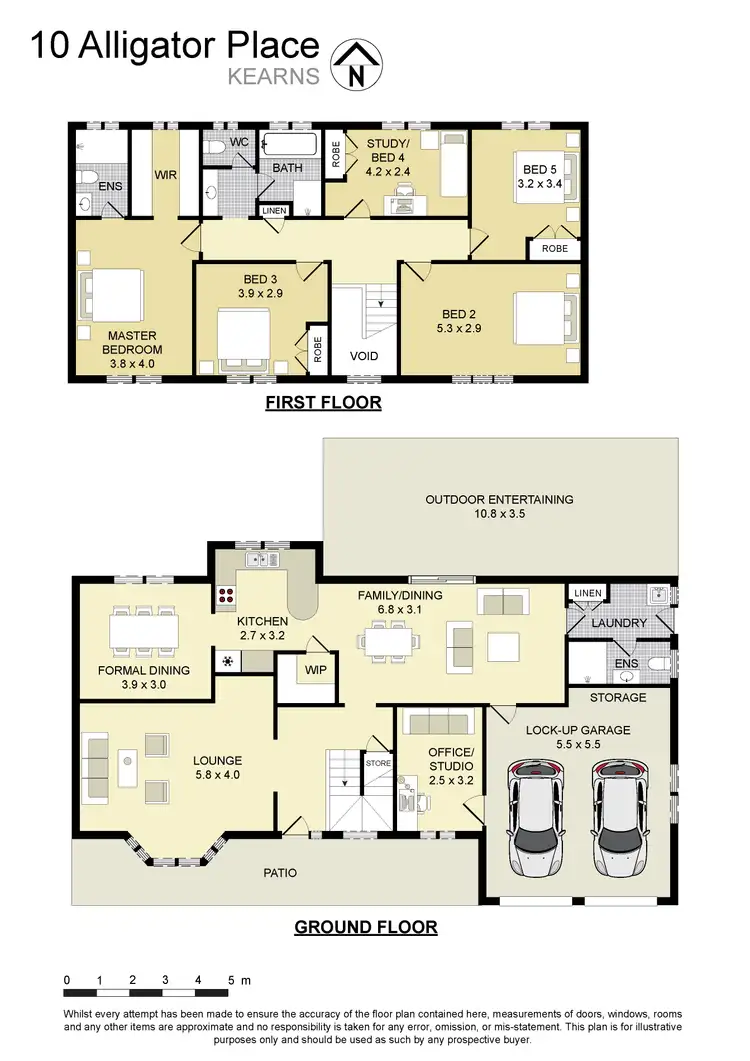 Floorplan of Homely house listing, 10 Alligator Place, Kearns NSW 2558