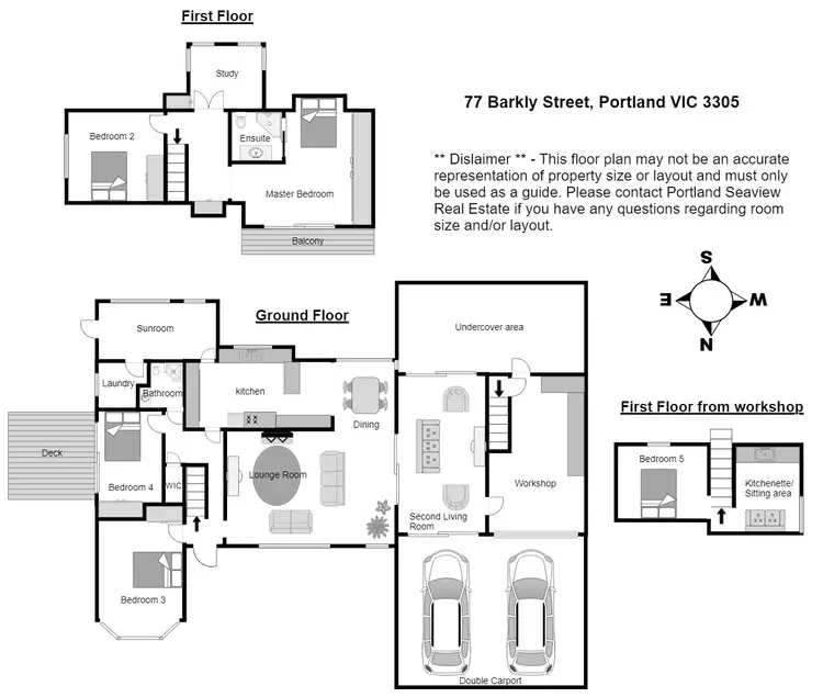 Floorplan of Homely house listing, 77 Barkly Street, Portland VIC 3305