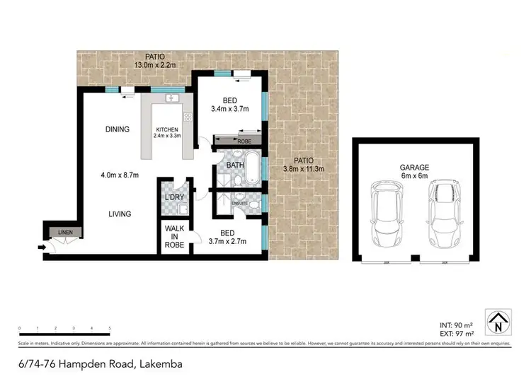 Floorplan of Homely unit listing, 6/74 Hampden Road, Lakemba NSW 2195