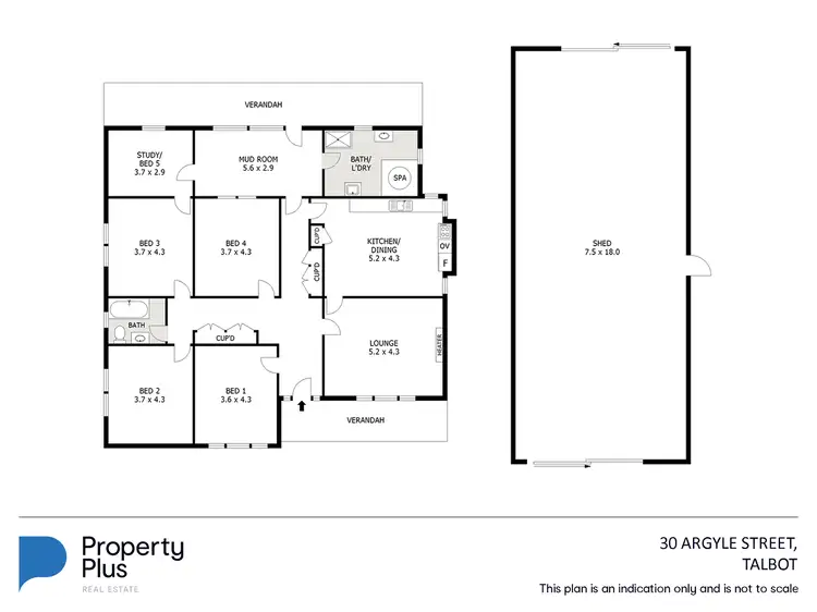Floorplan of Homely rural property listing, 30 Argyle Street, Talbot VIC 3371